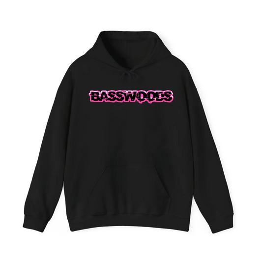 BASSWOODS NEON PINK HOODIE