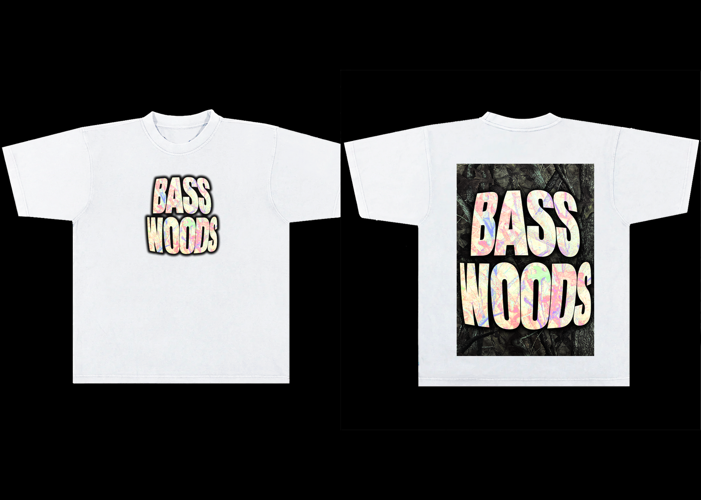BASSWOODS WHITE CAMO T SHIRT
