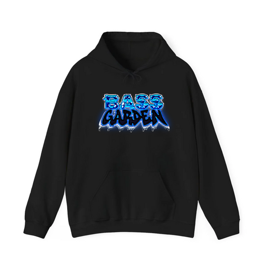 BASS GARDEN BLUE NEON HOODIE