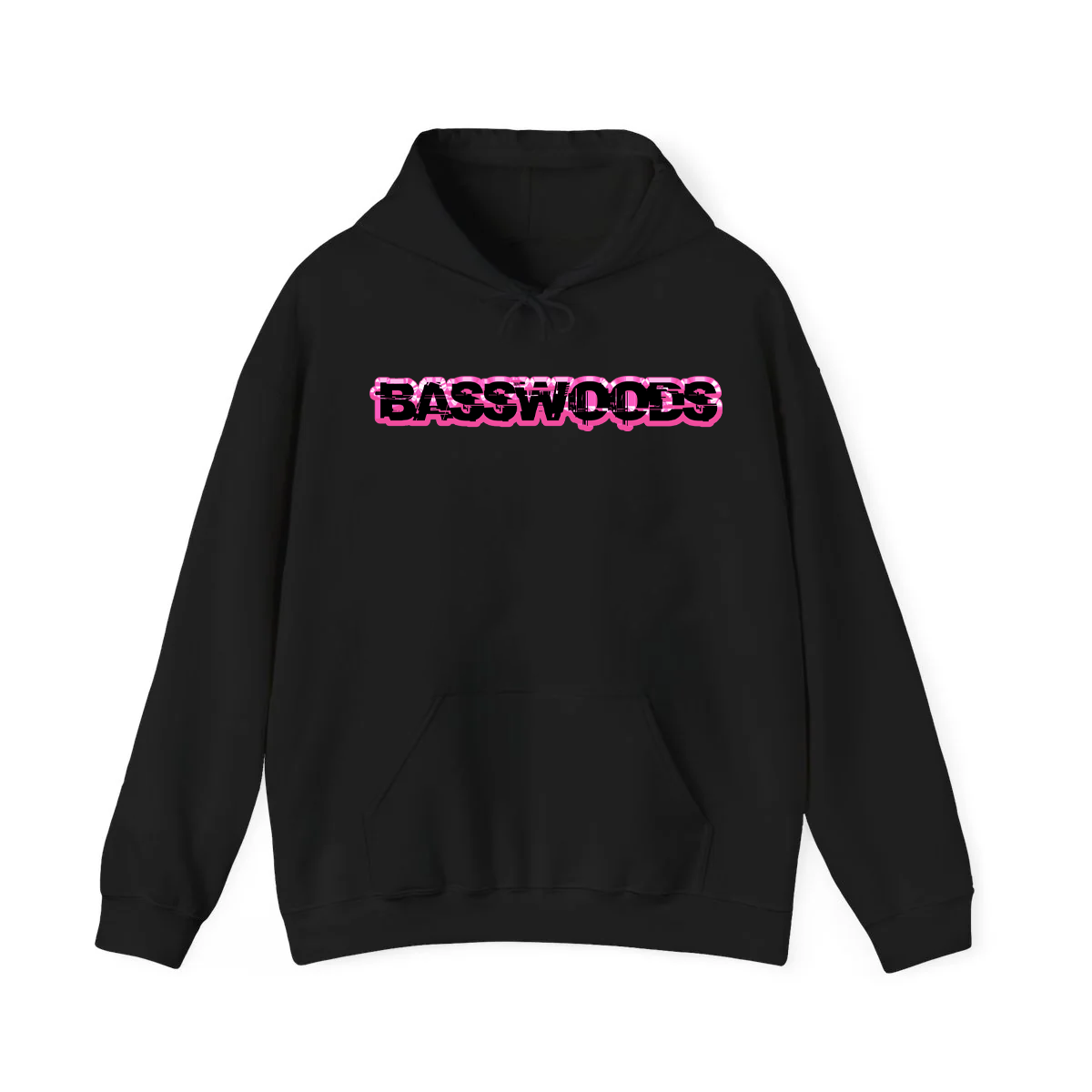 BASSWOODS NEON PINK HOODIE