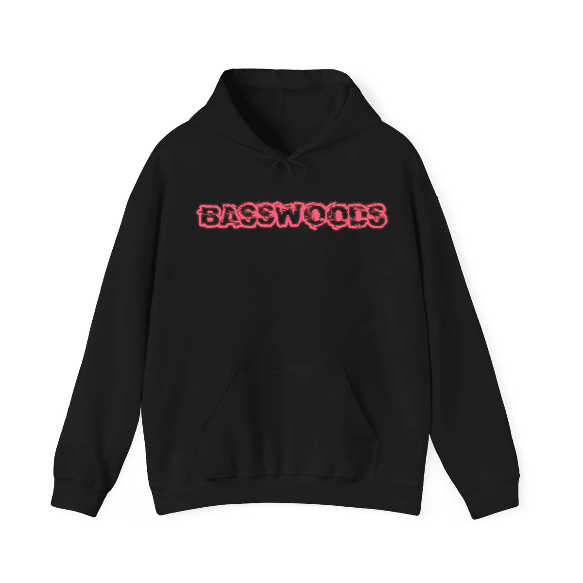 BASSWOODS RED NEON HOODIE