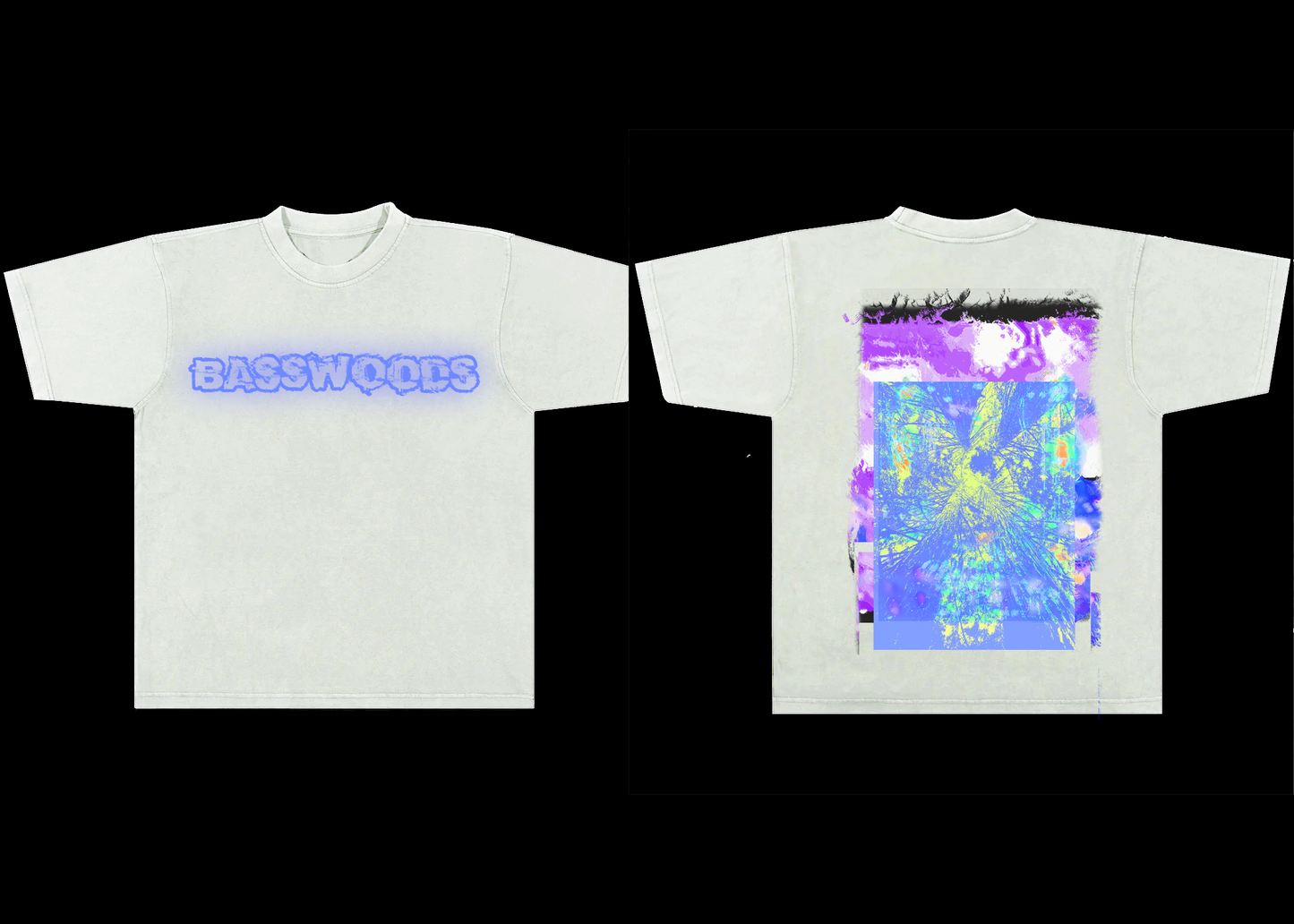 BASSWOODS NEON WHITE T SHIRT